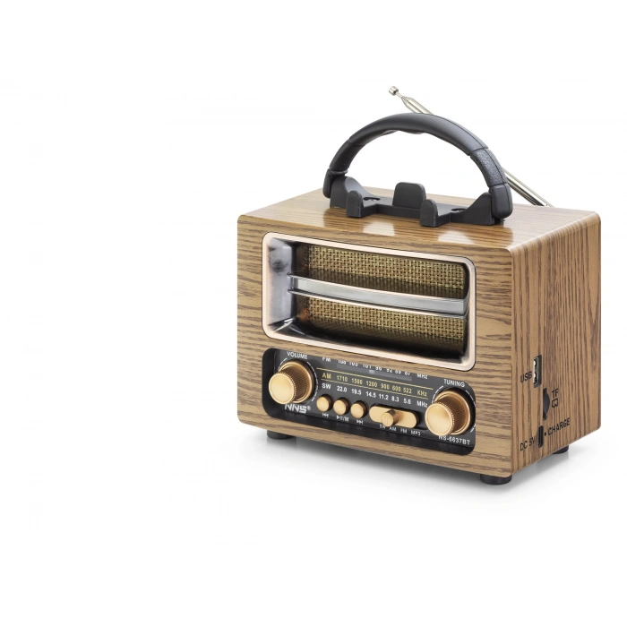 Bluetooth Nostaljik Hoparlör Fm 16.7 X 9.5 X 13.8 Cm NS6637BT