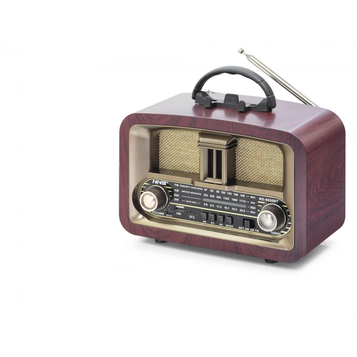 Bluetooth Nostaljik Hoparlör Fm 24.8 X 11.7 X 18.5 Cm NS6650BT