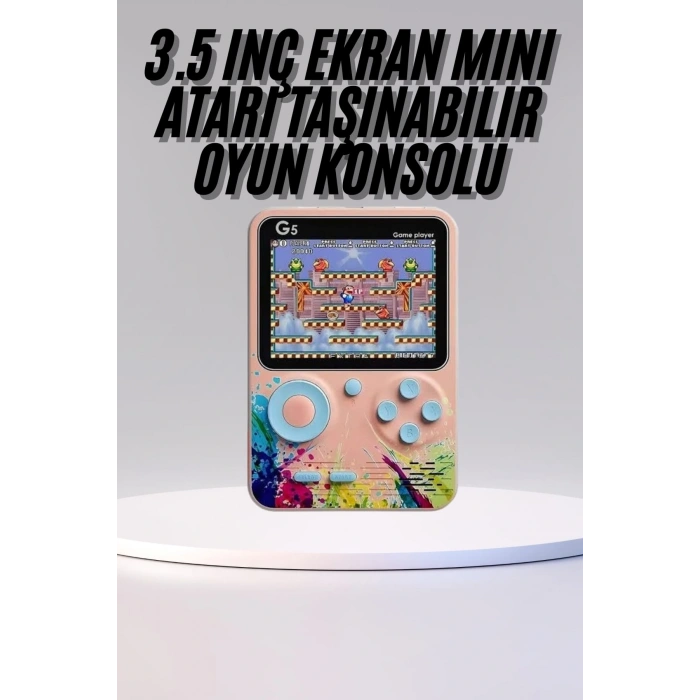 Game Box Mini 500 Adet Retro Oyun Taşınabilir Oyun Konsolu