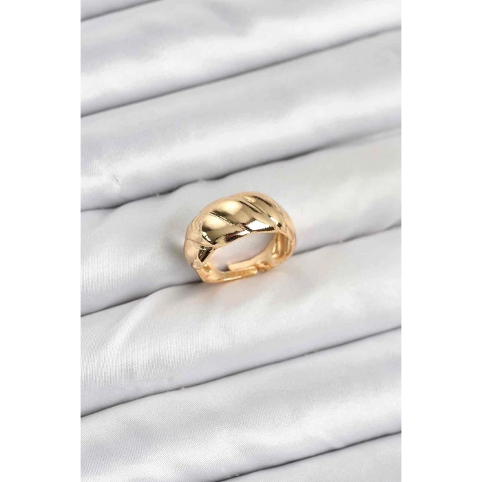 Gold Renk Bombeli Sarmal Yüzük