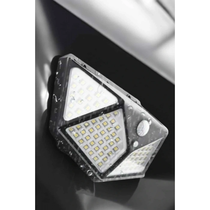 Güneş Enerjili Bahçe Aydınlatma Lambası Solar 100 Led Lamba