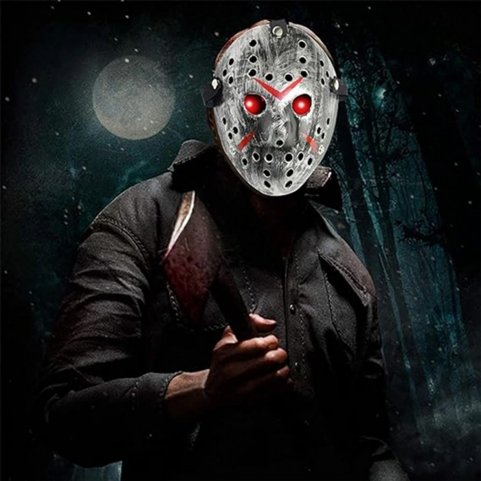 Jason Maskesi Hannibal Maskesi Metal Gümüş Renk 20x25 cm (5047)