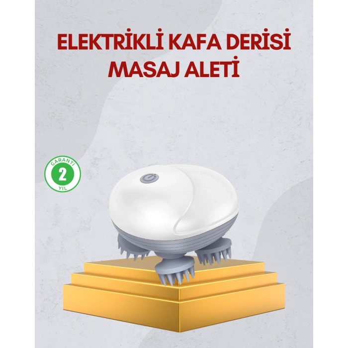 Kablosuz Kafa ve Vücut Masaj Aleti Taşınabilir Tasarım