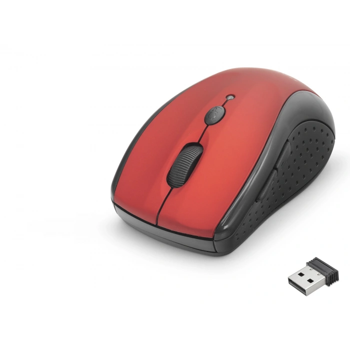 Kablosuz Mouse 800/1600 Dpi - Kırmızı Siyah HDX3405R