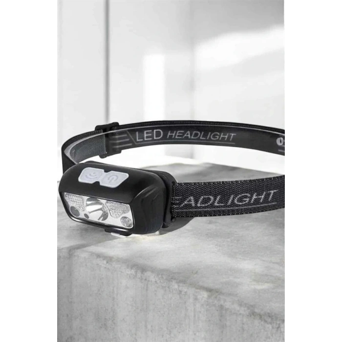 Kafa Lambası Kamp Lambası Sensörlü Şarjlı Ayarlanabilir