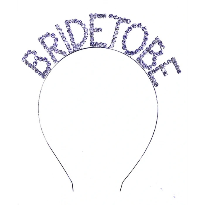 Kristal Taşlı Gümüş Renk Bride To Be Gelin Tacı