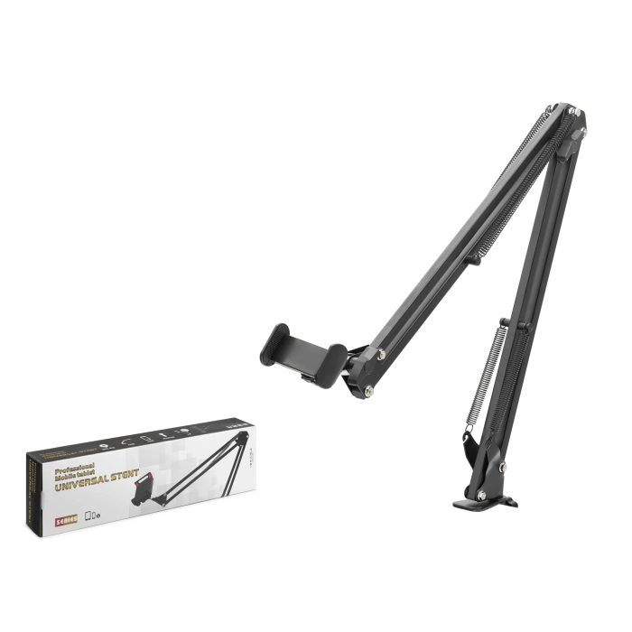 Mafsalli Kollu Masa Kenari Telefon Ve Tablet Standi - Si̇yah ND1052