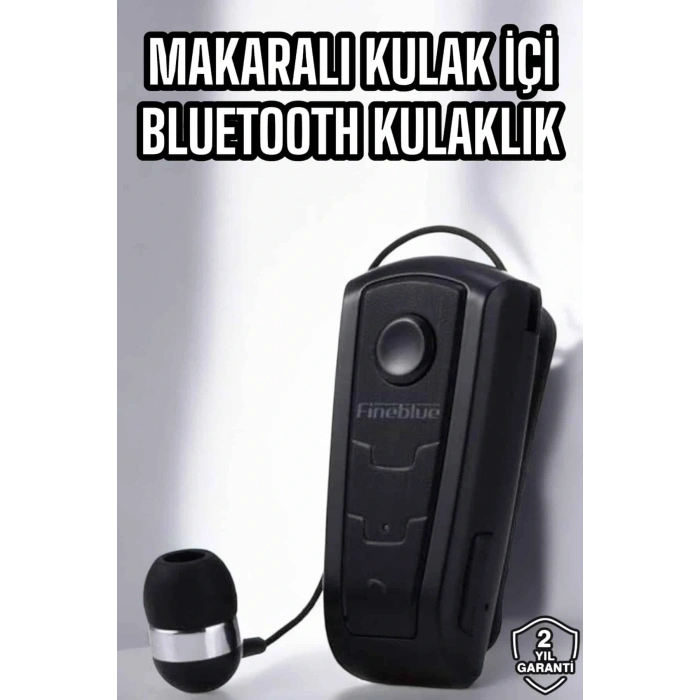 Makaralı Bluetooth Kulaklık Çağrı Cevaplama Kablolu Uzun Pil Ömrü