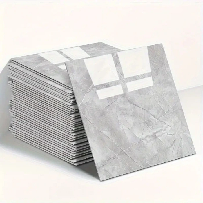 Mermer Desen Duvar Sticker Gri 30 x 30 Cm 1 Adet