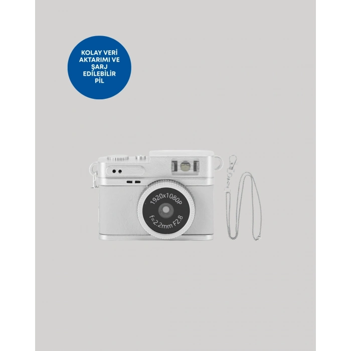 Mini Retro Dijital Kamera 1080P Full HD Dahili 128GB Hafızalı