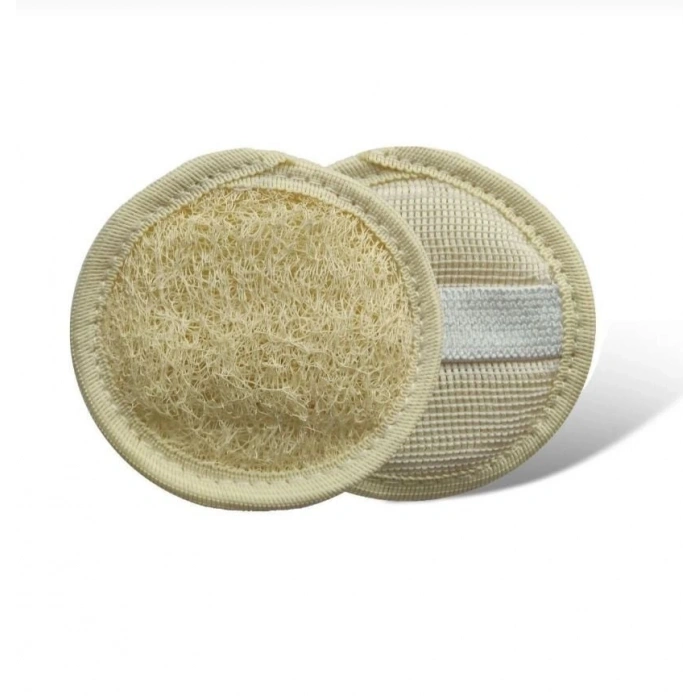 Mini yüz Doğal Kabak Peeling,Lifi 8x8 cm 12 Adet