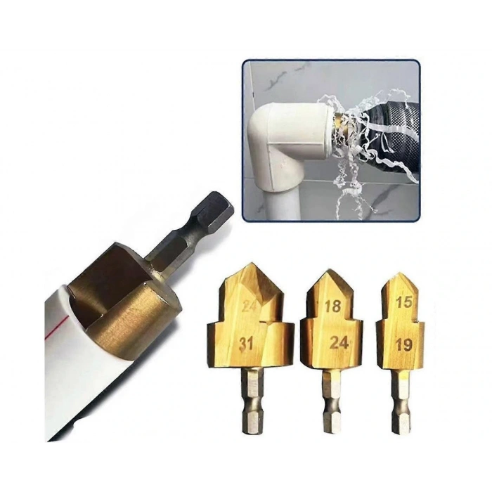 PPRC Boru Genişletme ve Delme Bits Uçlu Matkap Seti DMX4760