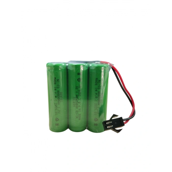 SERTEC 3.6V 3S1P AA 800 MAH KABLO + SİYAH KONNEKTÖRLÜ OYUNCAK PİLİ