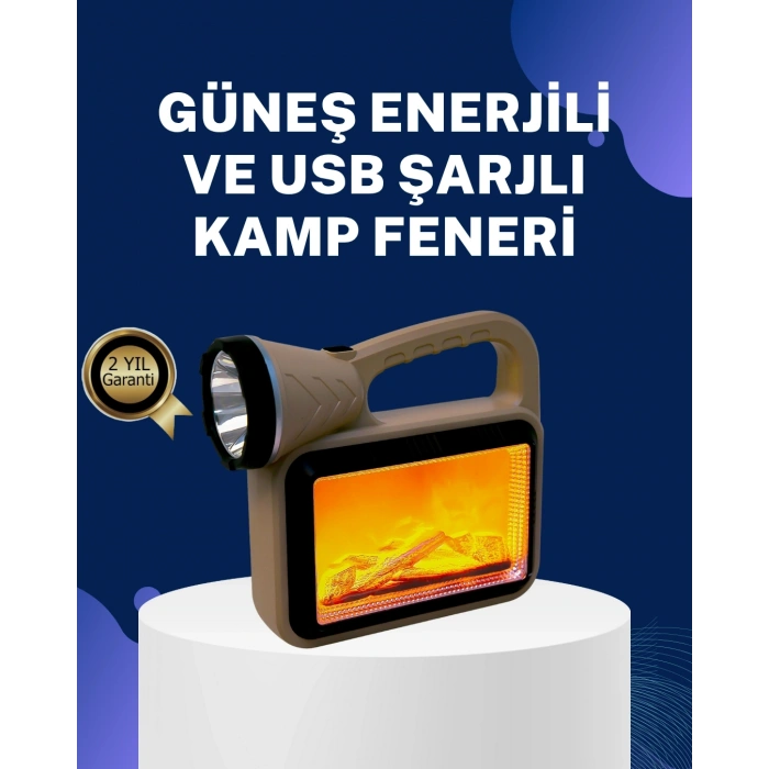 Solar Alev Lambası – Kamp, Bahçe ve Dış Mekan İçin