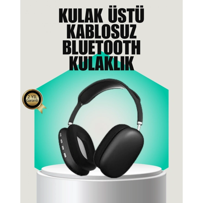 Stereo Ses Kaliteli Bluetooth Kulaklık | Katlanabilir ve Ergonomik Tasarım