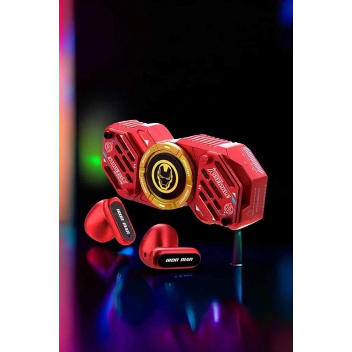 Stres Çarklı Bluetooth Kulaklık Kablosuz Kırmızı Yüksek Ses Kaliteli