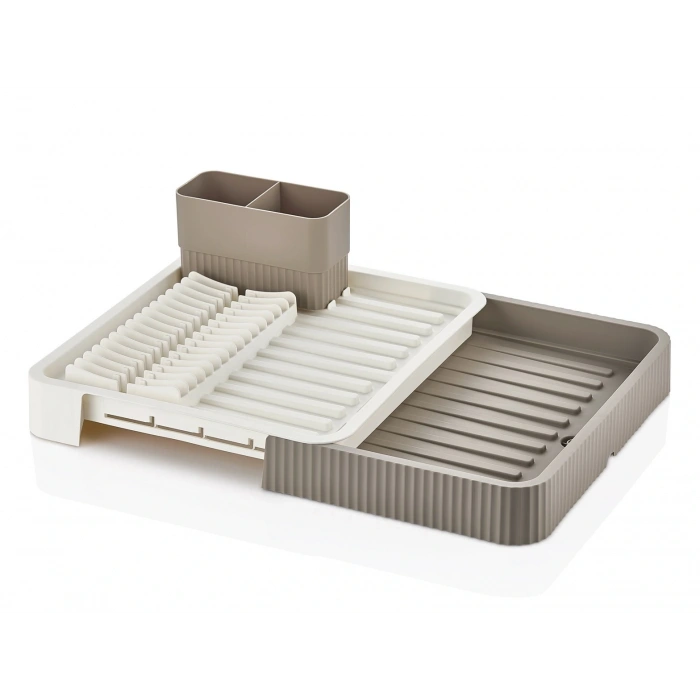 SÜRGÜLÜ  BULAŞIKLIK PLASTİK  32.5CM X 35.5CM - 51.5 X 35.5CM - GRİ RENK (5047)