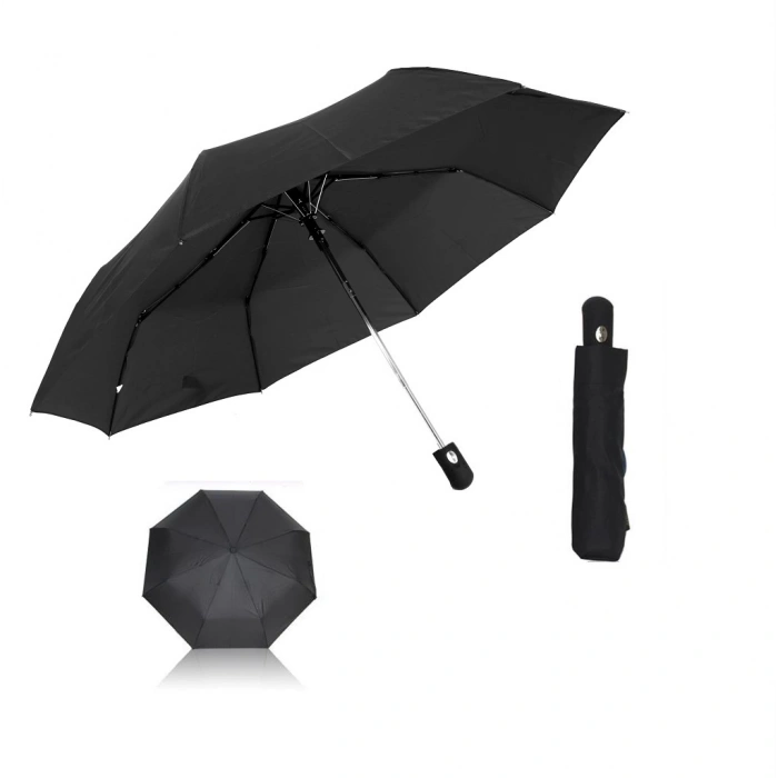 Tam 8 Telli Siyah Şemsiye