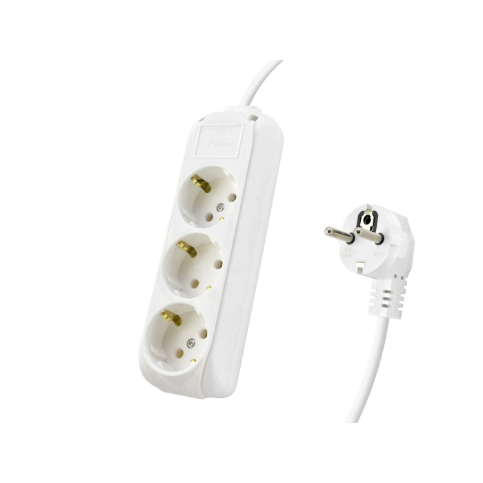Topraklı Uzatma Kablosu 3 Priz 5 M - Beyazz 9230105