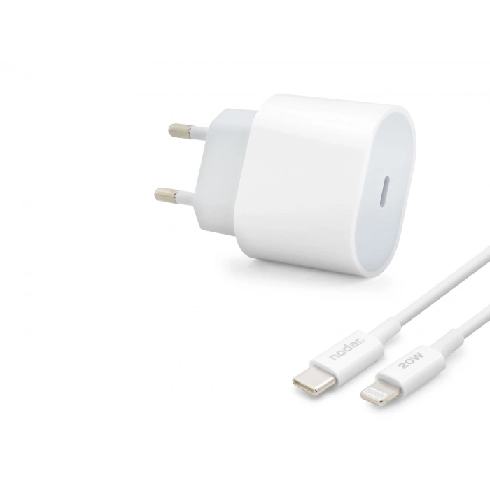 Type-C Lightning Hızlı Şarj Seti 20W Pd - Beyaz ND1002