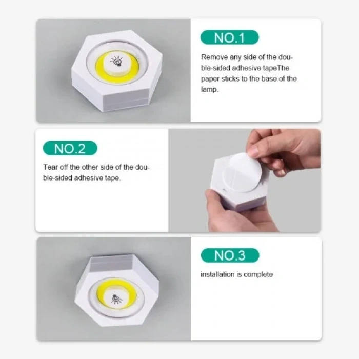 Uzaktan Kumandalı Led Işık Altı Gen [3'lü Set] (5047)