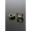 316L Çelik Gold Renk Halka Model Çift Küpe - TJ-EKP252