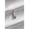 316L Çelik Gümüş Renk Topçuk Model Piercing