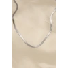 316L Çelik Silver Renk 45 cm İtalyan Zincir Model Kadın Kolye
