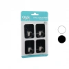 4PCS CLOUD ASKI NO-2 SİYAH - BEYAZ PLASTİK YAPIŞKANLI MONTAJ (5047)