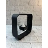 Askılı Kare Mumluk Duvar Dekoru Loş Salon ve Modern Mekanlar