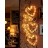 Dekoratif Kalp LED Neon Lamba Romantik Oda Balkon ve Masa Üstü Işığı