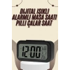Dijital Masa Saati Termometreli Takvim Çalar Saat Led Ekran Pilli