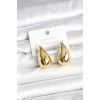 Gold Renk Damla Küpe 30 mm