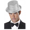 Gümüş Renk Uzun Plastik Simli Parti Şapkası