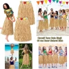 Hawaii Tarzı Hula Eteği – 60 cm Hasır Naturel Etek (5047)