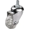 Hts 302 - 50x20 mm Şeffaf Makaralı Vidalı Teker