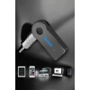 Kablosuz Bluetooth Aux Araç Kiti Siyah Hafıza Kartlı