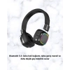 Kablosuz RGB Işıklı Katlanabilir Bluetooth Kulak Üstü Kulaklık