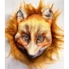 Kahverengi Peluş Saçlı Tilki Maskesi Mega Peluş 29 No