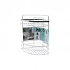 LAMALI   2 KATLI - ÜÇGEN   KROM   METAL  BANYO KÖŞELİK - DUŞKABİN RAF (5047)