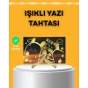 Masaüstü ve Duvara Monte Edilebilir LED Işıklı Yazı Panosu