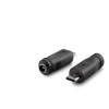 Notebook Adaptör Ucu Çevirici Type-C (M) To 5.5*2.5 (F) 10Lu Paket Siyah HDX1340