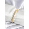 Pirinç Gold Renk Yıldız Model Kadın Bileklik