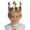 Plastik Kral Tacı Altın Renk Çocuk Boy (5047)