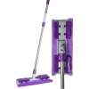 Sihirli Spin Mop Teleskopik Çok Amaçlı Mop +1 Bez Hediyeli - Mor (5047)