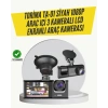 TA-01 3 Kameralı 1080P Araç Kamerası Siyah