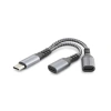 Type-C To 2*Type-C F Kablo Car Şarj 100W Siyah GJ-017