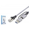 Usb 3.0 & Type-C Gigabit Ethernet Adaptör - Gri HDX7876