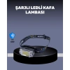 USB Şarjlı Mini LED KAFA Feneri 50m Odak 150m Geniş Aydınlatm