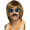 Yuvarlak Cam John Lennon Tarzı Gümüş Çerçeveli Mavi Gözlük